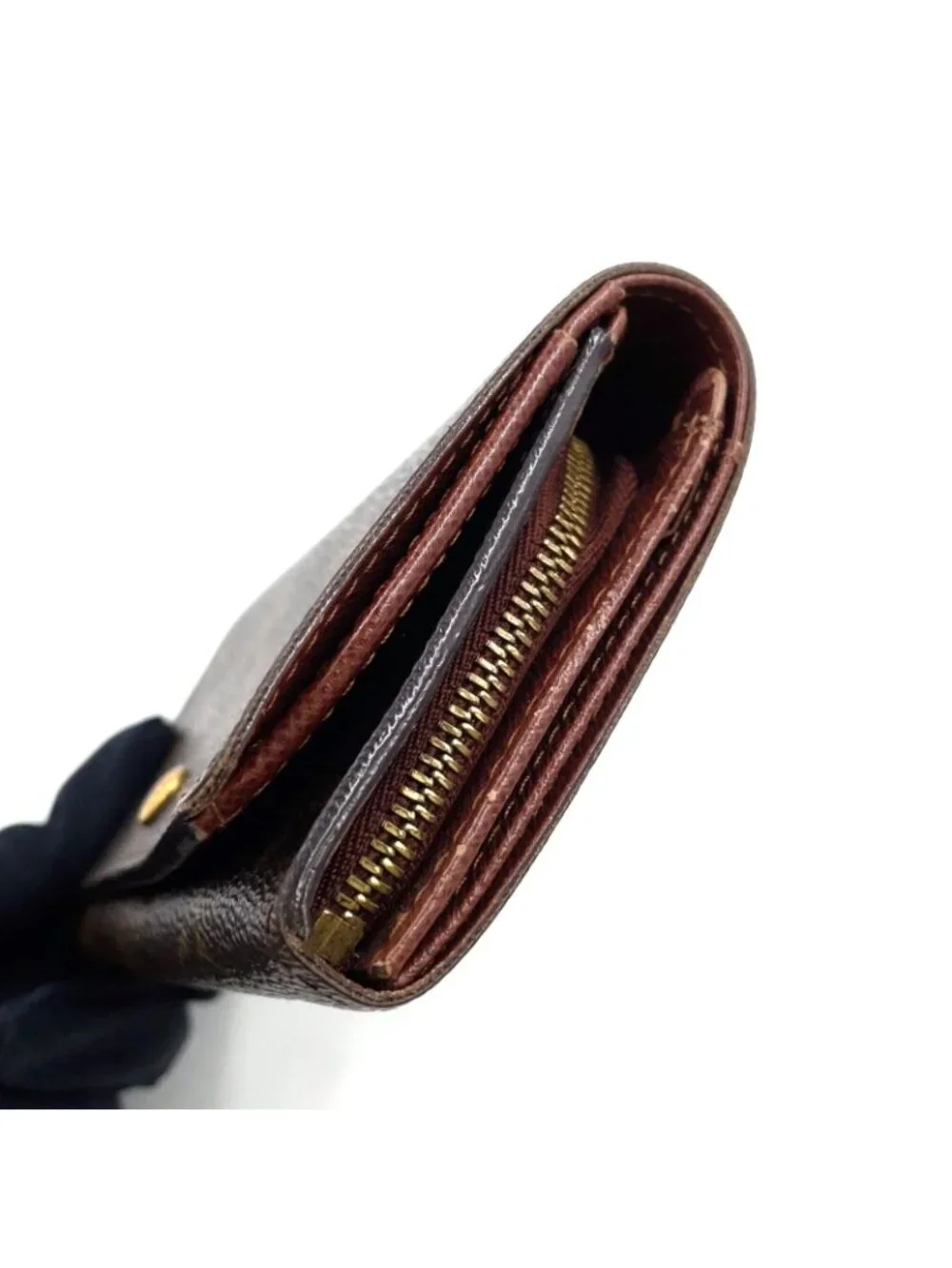 Louis Vuitton Porte-Monnaie Viet Tresor Monogram Leather Brown Bifold Wallet